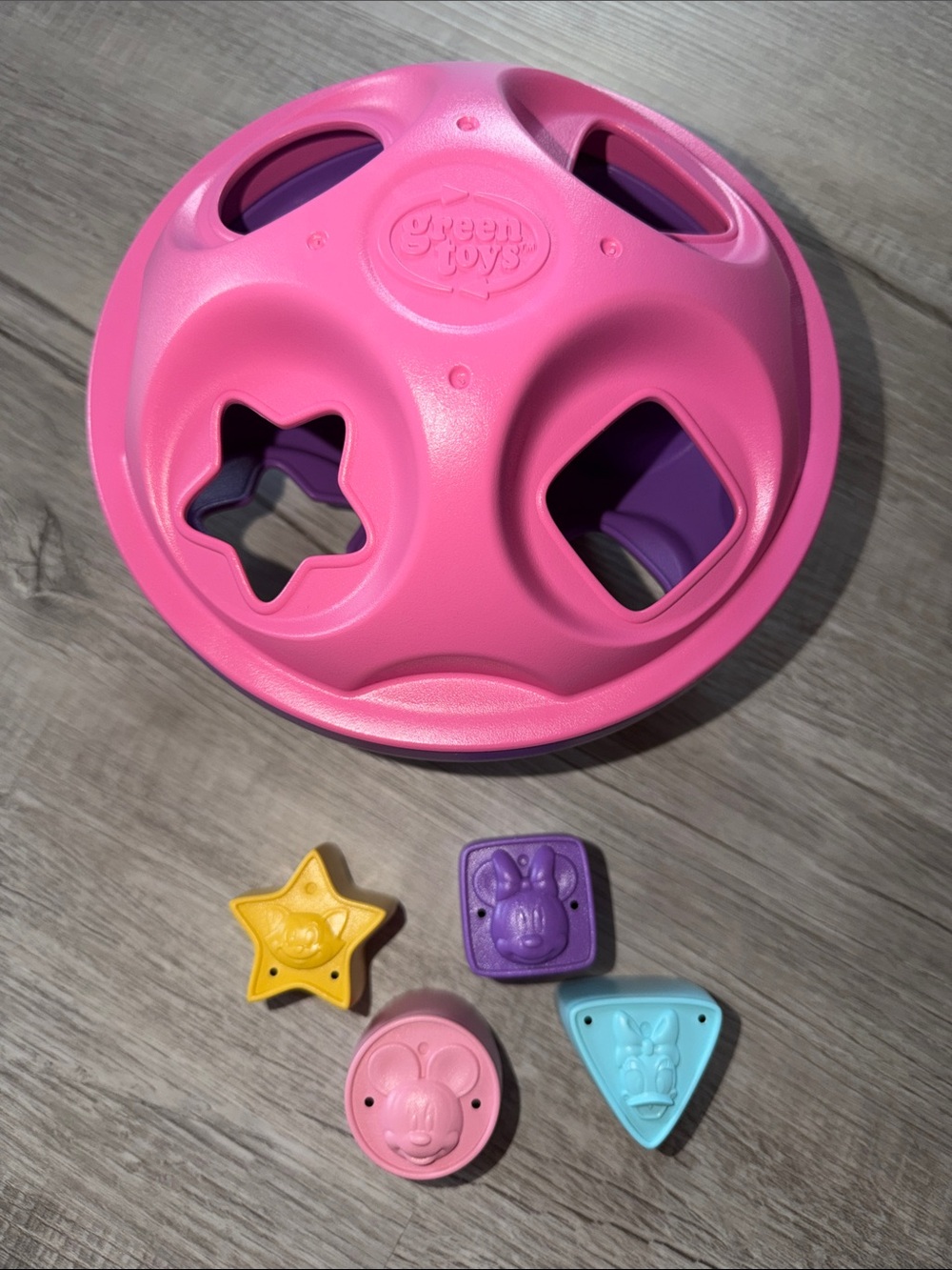 Disney Pink & Purple Shape Sorter Ball - Multi-Color Pieces